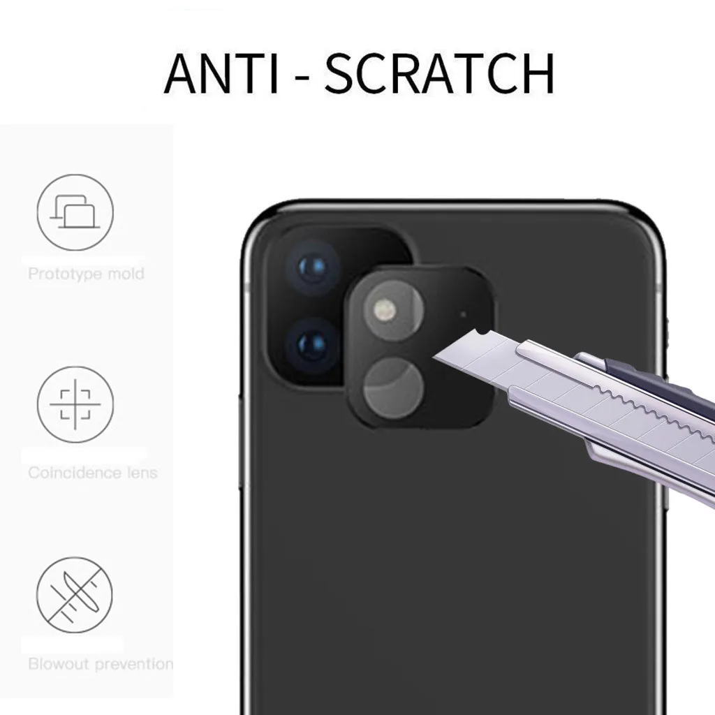 2 шт. мягкая защитная пленка с отверстием для iphone 11 6 1 дюйма|Защитные стёкла и