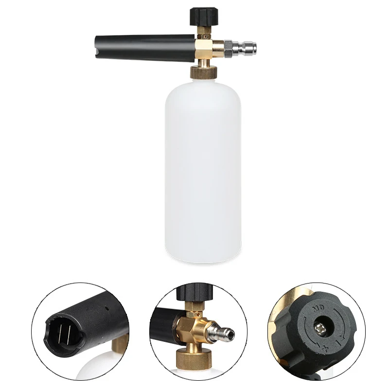 

For Pressure Washer Machine Washing 1L High Pressure Adjustable Snow Foam Washer Jet Lance Bottle Car Wash Spray Gun