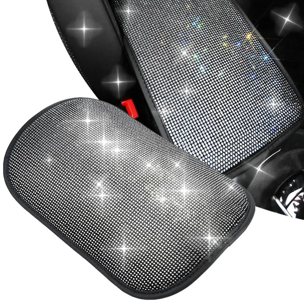 Универсальный чехол для центральной консоли автомобиля с кристаллами и