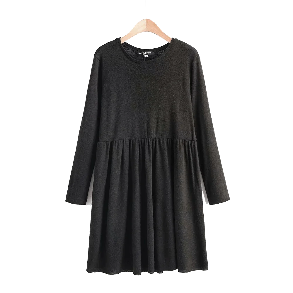 Женское трикотажное платье mididress 2019 Новое модное однотонное Плиссированное