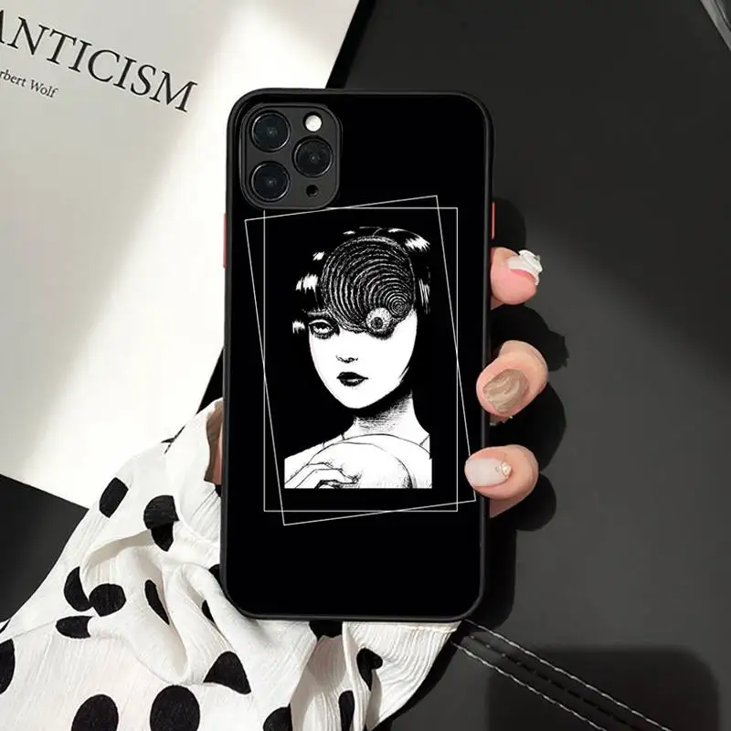 

Japanese horror comic Phone Case matte transparent For iphone 7 8 11 12 plus mini x xs xr pro max cover