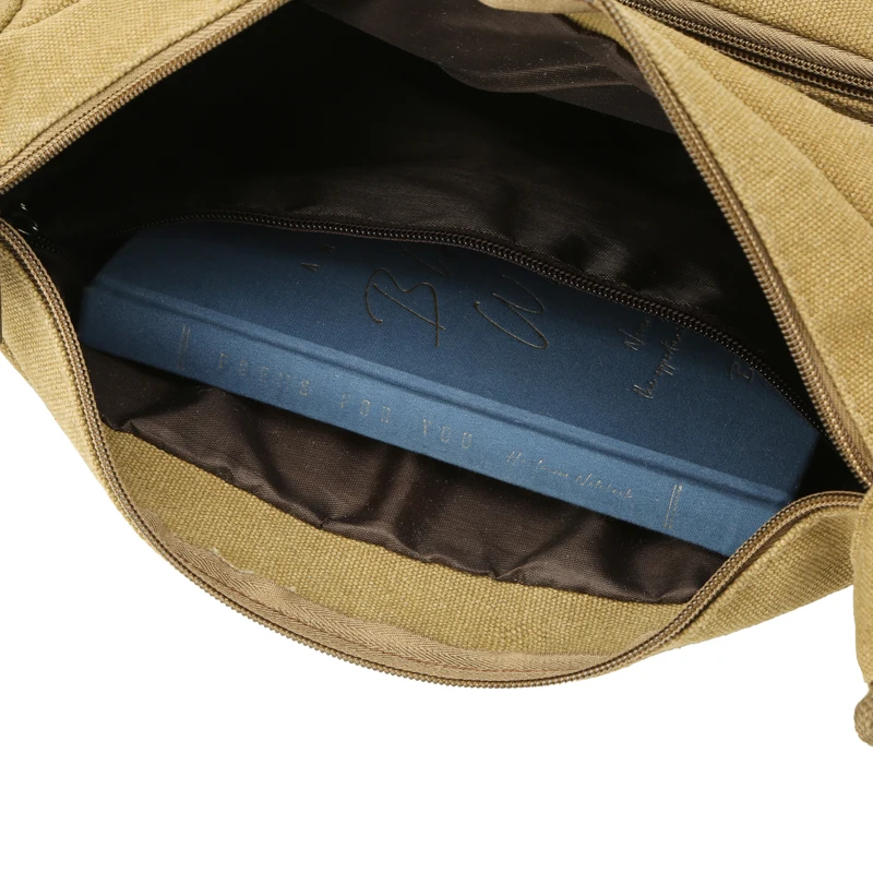 Men Canvas Shoulder Bags Casual Tote Travel Men's Crossbody Bag Luxury Messenger Bags Fashion High Quality Handbag