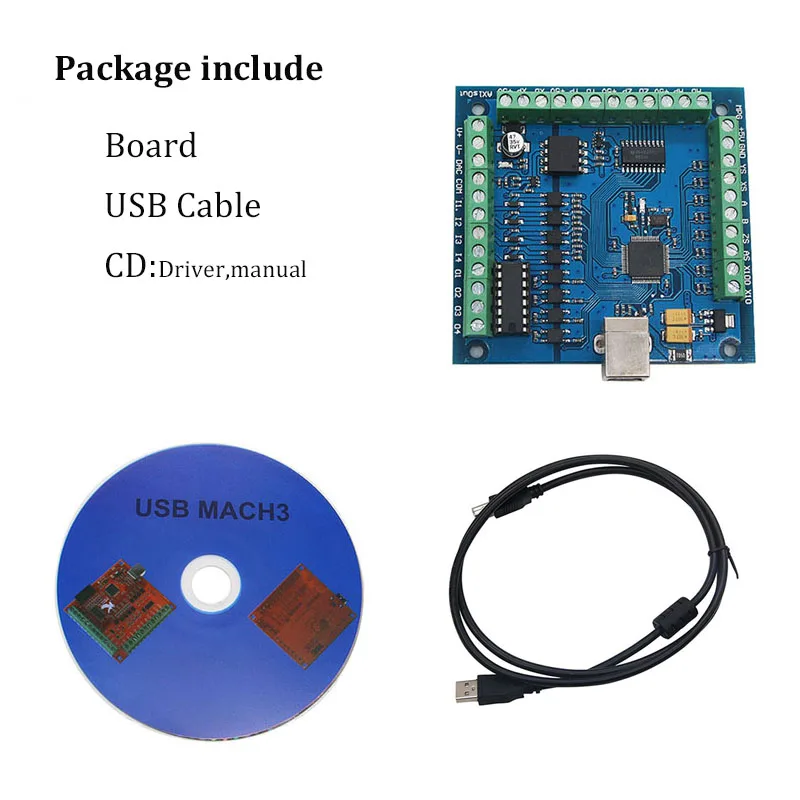 Maxgeek MACH3 4 Axis USB CNC Control ler Card Гладкий Степпер Motion Mach3 плата управления для гравировки