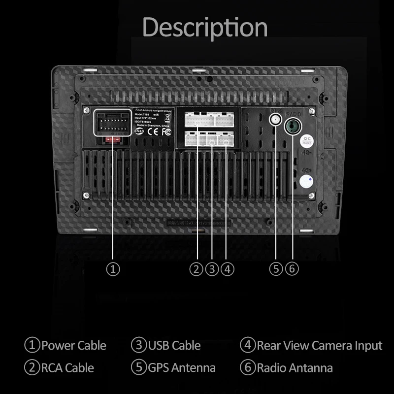 

2 Din Universal Car Radio For Andriod 8.1 4G 1+16G Interchangeable DVD Player Bluetooth WIFI GPS Navigation MP5