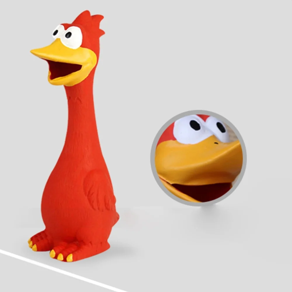 

Turkey Vent Decompression Screaming Chicken Voice Pet Toys Creative Tricky Toys (Yellow)