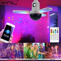 led stage light 85 265v e27 rgb bluetooth compatible music colorful crystal ball dj disco party holiday home decor rotating bulb