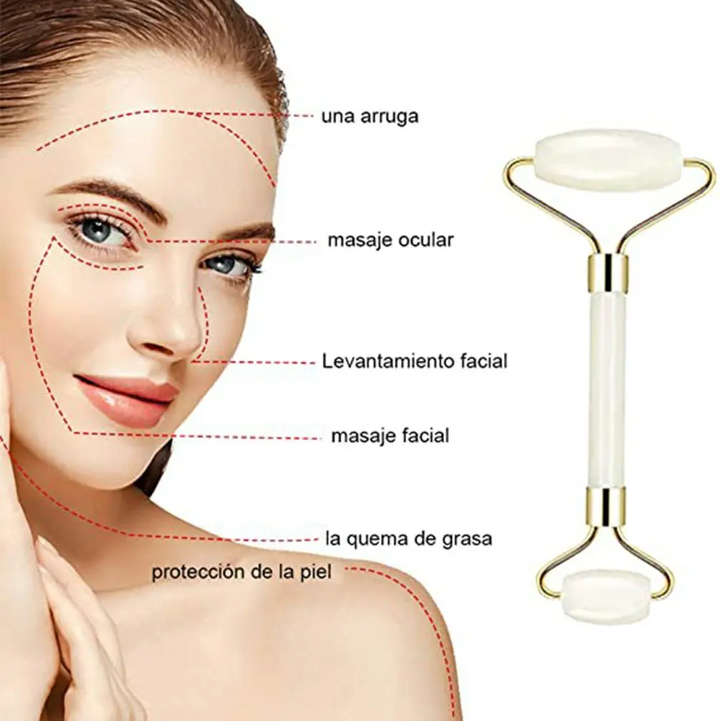 Roller Massager Double Design Mute Noise Reduction Jade Massage Stick Beauty Tool For Eye Face Neck |