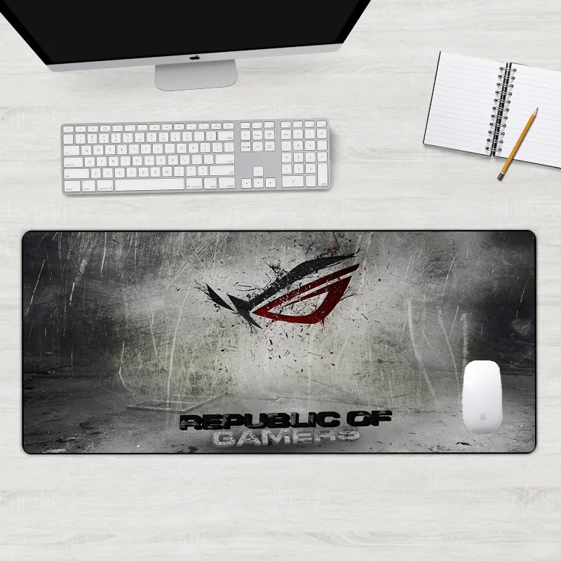 

Office Computer Desk Mat Modern Table Mouse Pad Wool Felt Laptop Desk with light