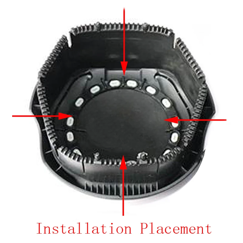 Хромированный АБС пластик отделка Руля наклейка вставка эмблема логотип кольцо