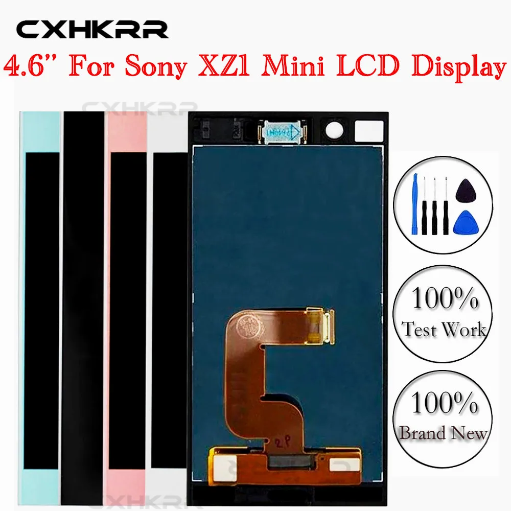 

4,6 "оригинальный компактный дисплей для SONY Xperia XZ1, сенсорный экран для SONY XPERIA XZ1 Mini, сменный ЖК-дисплей XZ1 Mini G8441 G8442, ЖК-дисплей