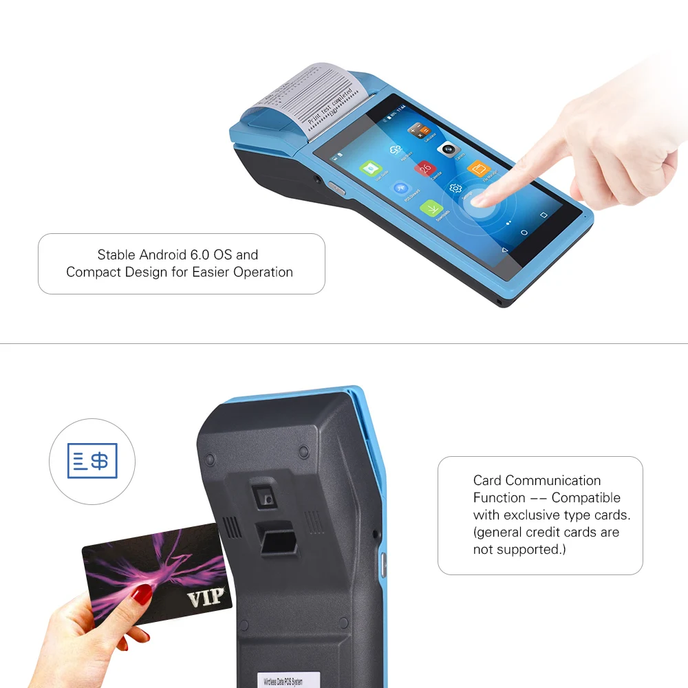 Все в одном ручной принтер PDA Smart pos терминал беспроводные портативные принтеры