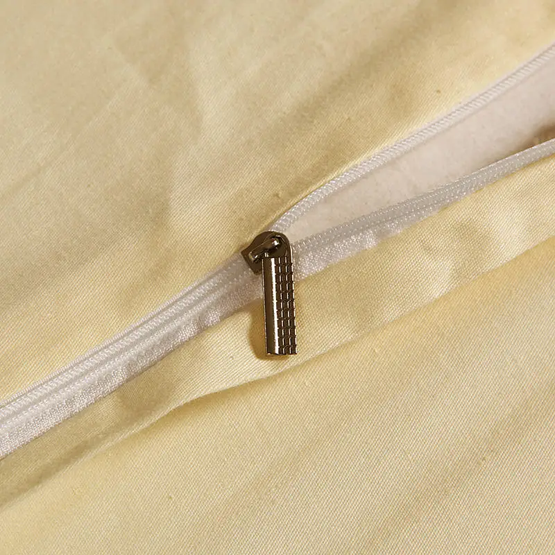 Комплект постельного белья из 4 предметов бежевый кружевной жаккардовый