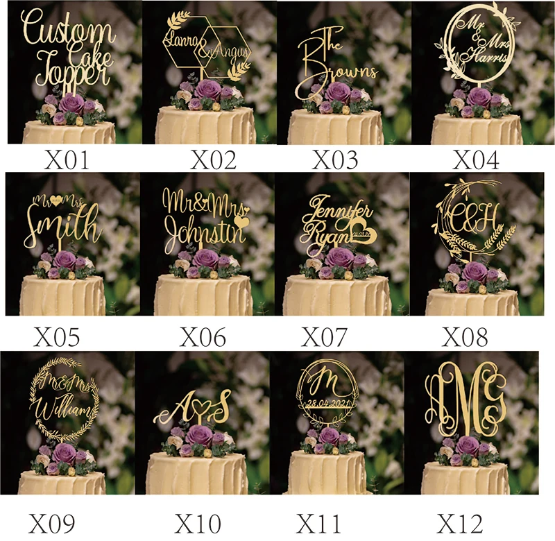 Цветочный Топпер для свадебного торта ботанический Свадебный круговой