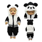 2020 Новый Костюм Куклы панда одежда подходит для 43 см новорожденных куклы одежда аксессуары для куклы реборн
