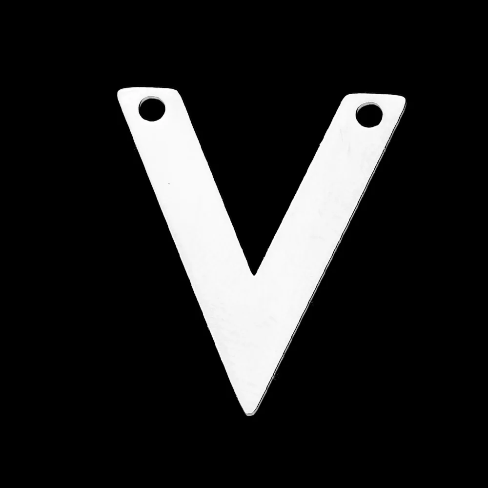 5 шт./лот 100% серьги-подвески из нержавеющей стали с двойным отверстием в форме