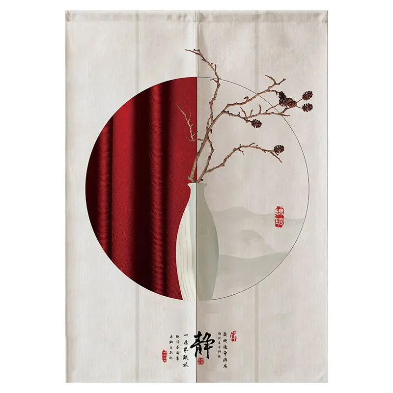 Новая китайская дверная занавеска с ландшафтом разделительная для кухни