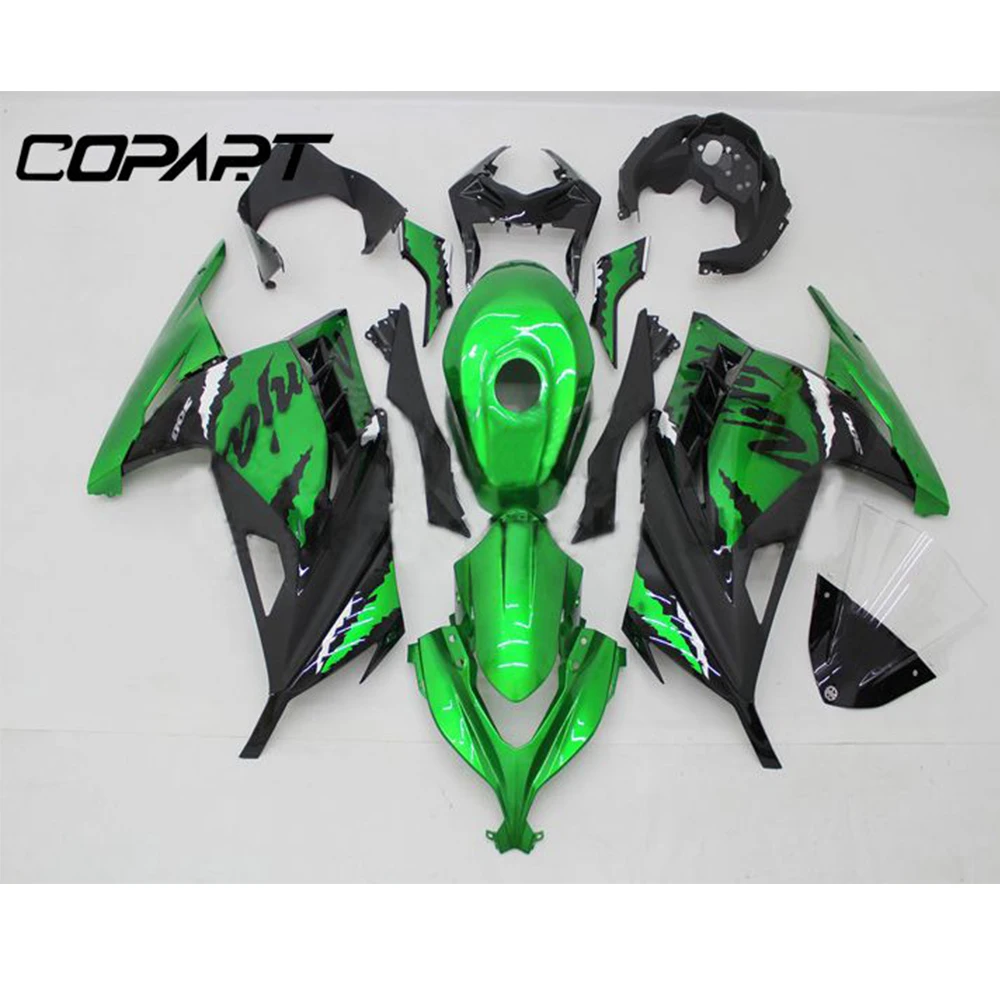 Полный набор обтекателей для Kawasaki Ninja 300 EX300 2013 2014 2015 2016 Зеленый|Полные комплекты