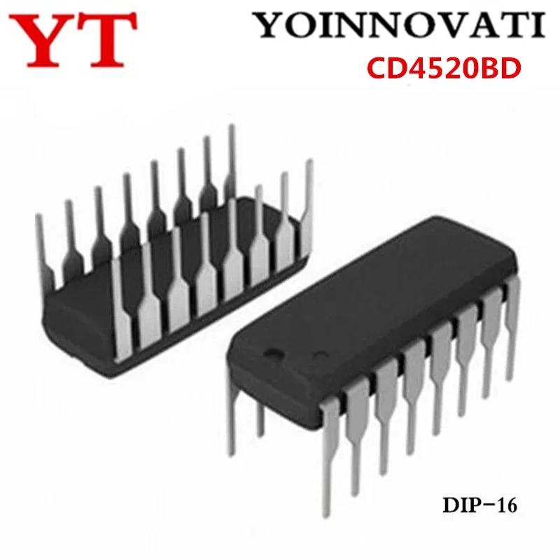 

10 шт. CD4520BD CD4520BE 4520 IC DIP16