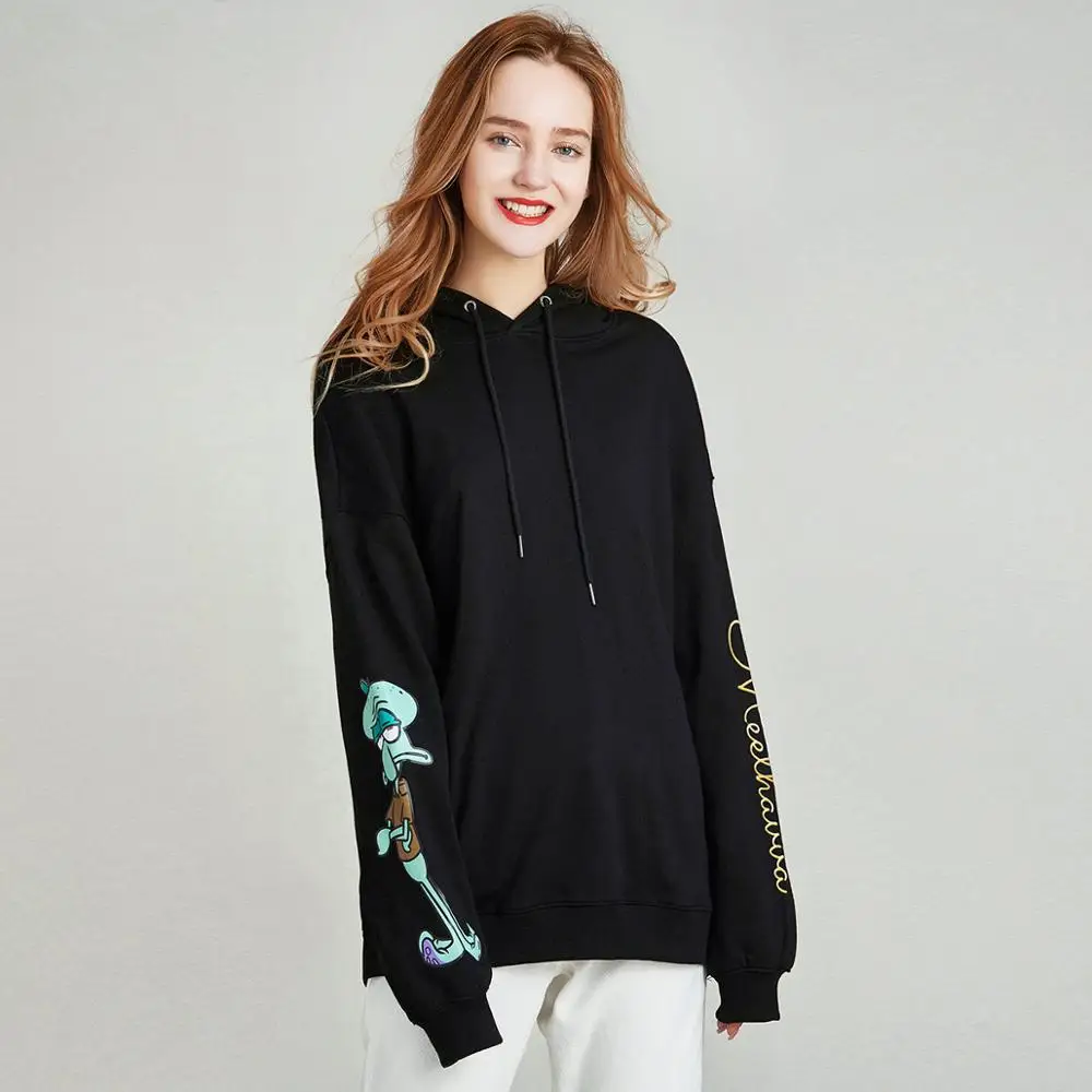 

Женская толстовка с капюшоном HAVVA, свободная толстовка из 100% хлопка с мультяшным принтом, Осень-зима, V4241