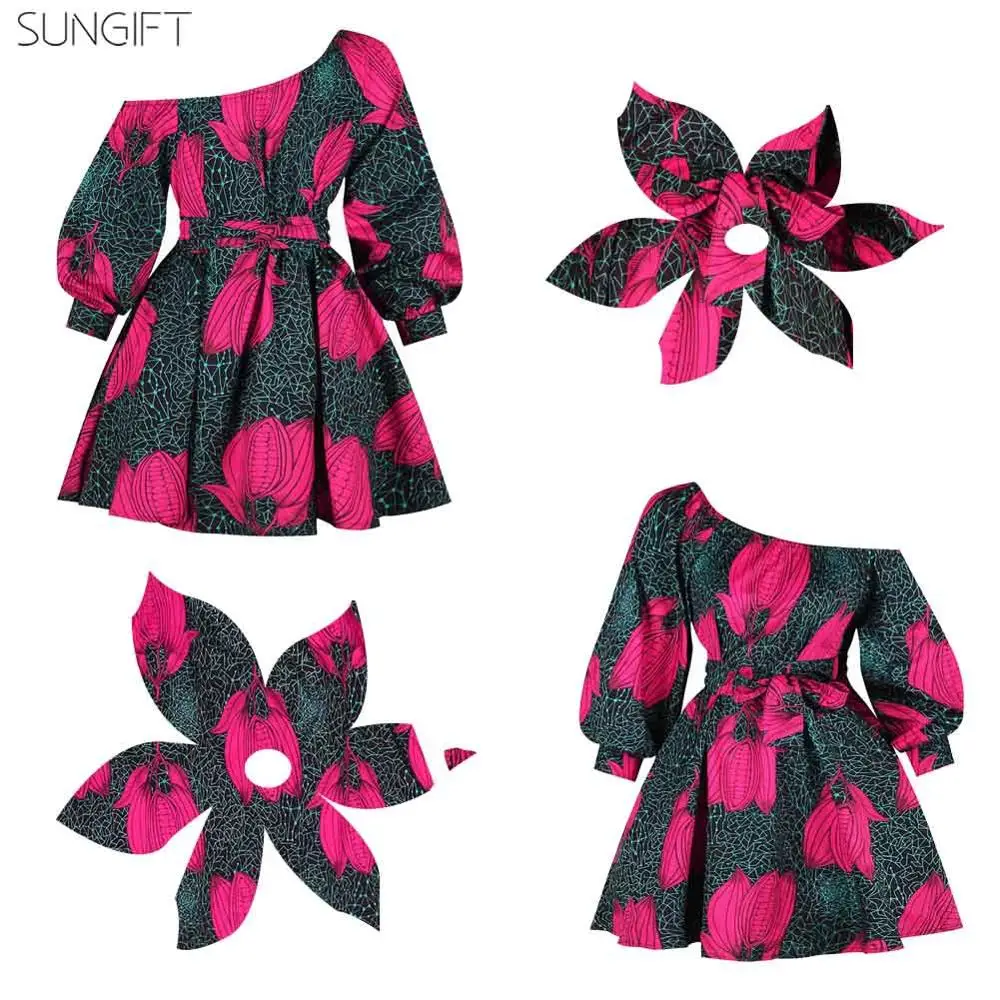 SUNGIFT Dashiki 2020 новые модные платья в африканском стиле для женщин летние