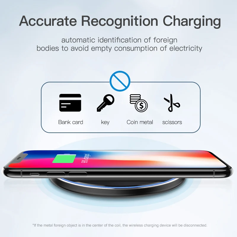 10 Вт Qi Быстрое беспроводное зарядное устройство для i Phone 11 Pro X XS Max XR 8 Plus