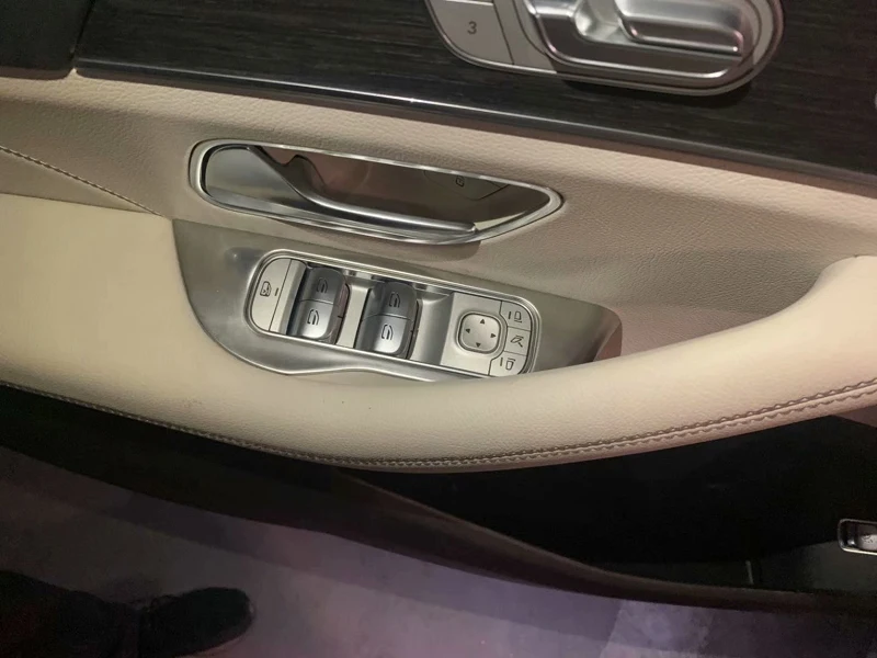 Для Mercedes-Benz GLE-Class V167 GLE350 450 2019-2020 нержавеющая сталь дверь окно подлокотник Крышка