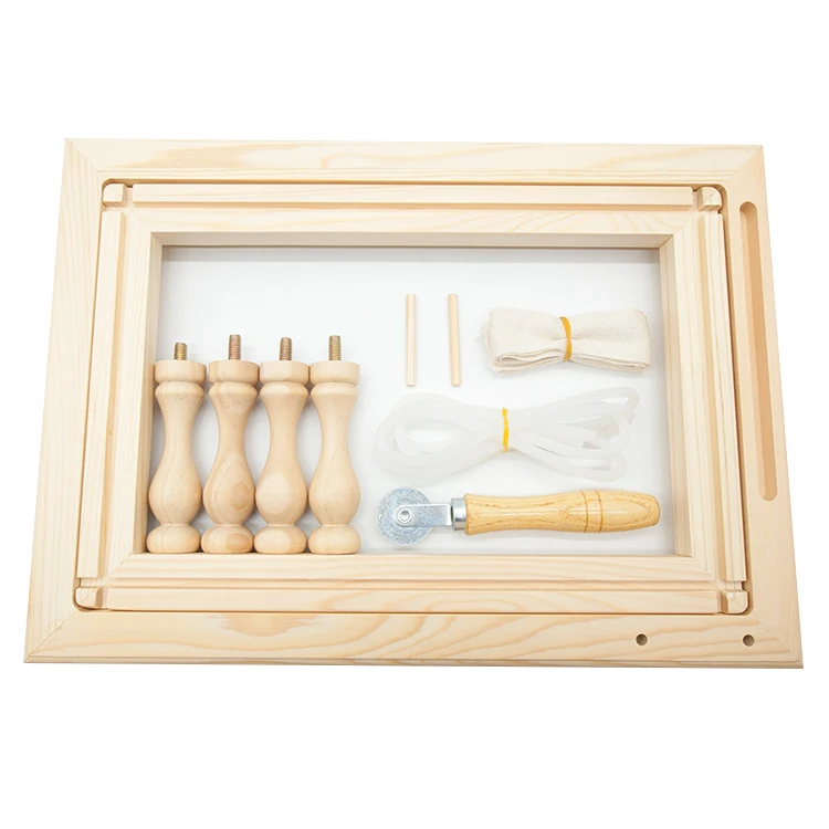 

Pine Wood Embroidery Frame Stand French Embroidery Rack French Needlework Holder Embroidery Kits