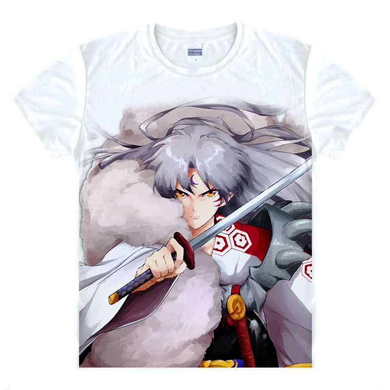Футболка с мультяшным принтом Inuyasha топы хигураси каго сешумару косплей аниме
