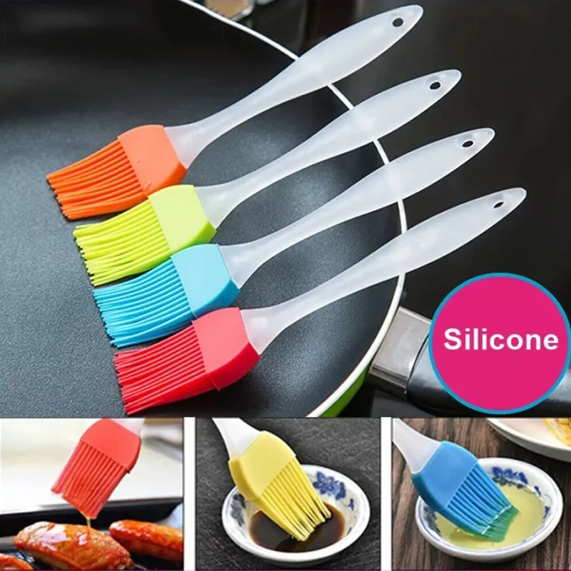 

Silicone BBQ Oil Brush Smear Brush DIY Cake Bread Butter Baking Brush Kitchen Cooking Barbecue Accessories Barbecue Tools
