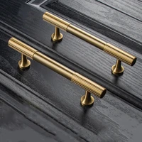 brass kitchen cabinet handle furniture dresser drawer knobs gold pulls for cupboard door hardware