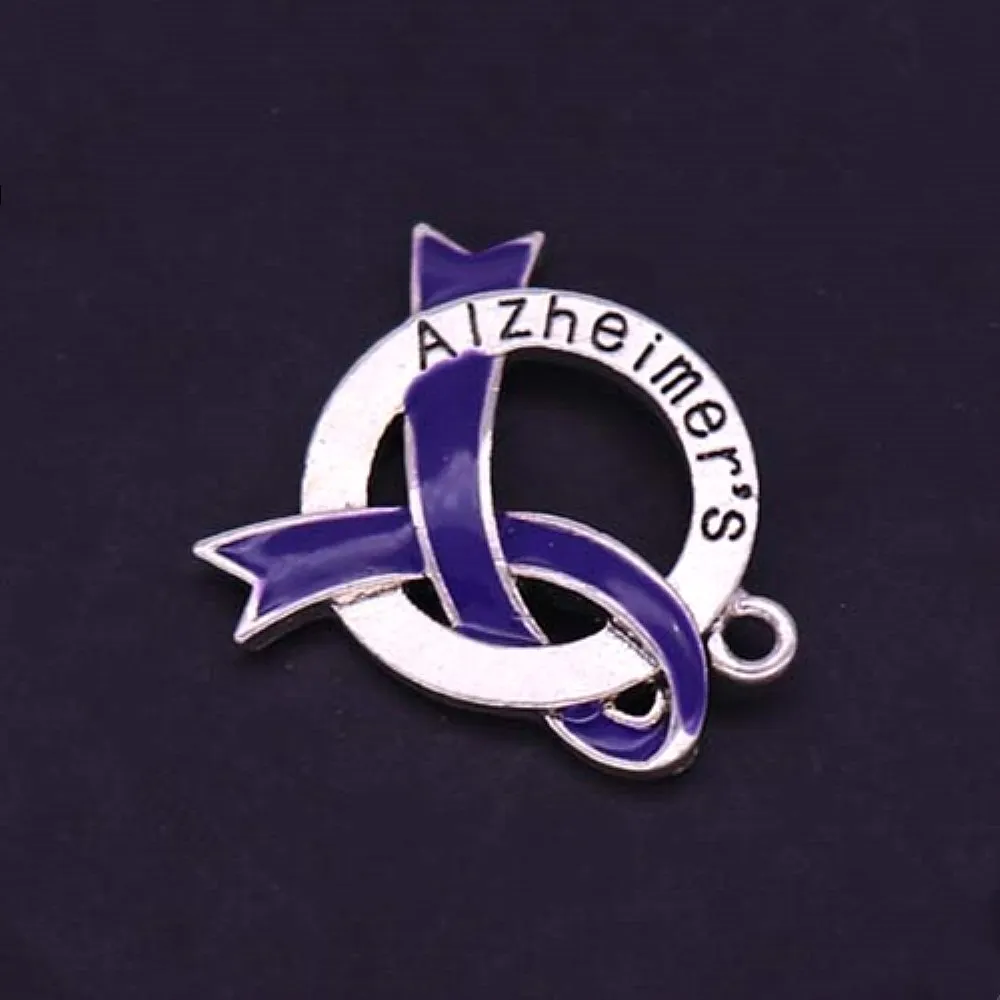 Своими руками ожерелье браслеты серьги делающие патологию Альцгеймера ленты амулеты фиолетовые для