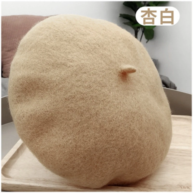 Шерсть Для женщин берет на открытом воздухе женская Всесезонная жёсткая Цвет