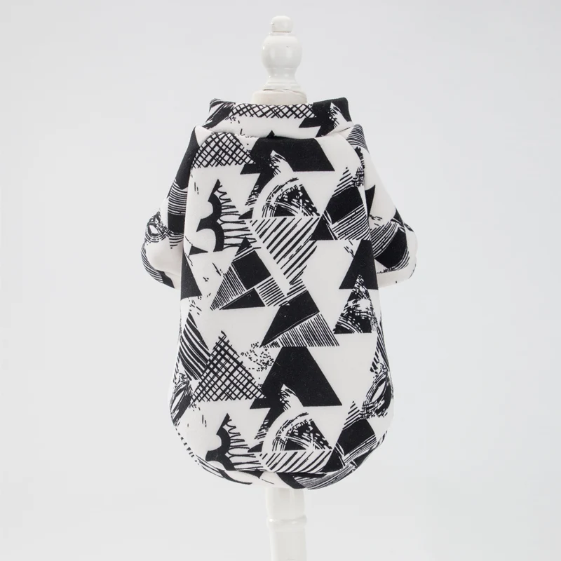 Black and White Hipidog/Новинка; Лидер продаж; модные толстовки с капюшоном для собак; одежда для щенков; сезон осень-зима; - Цвет: Black and White