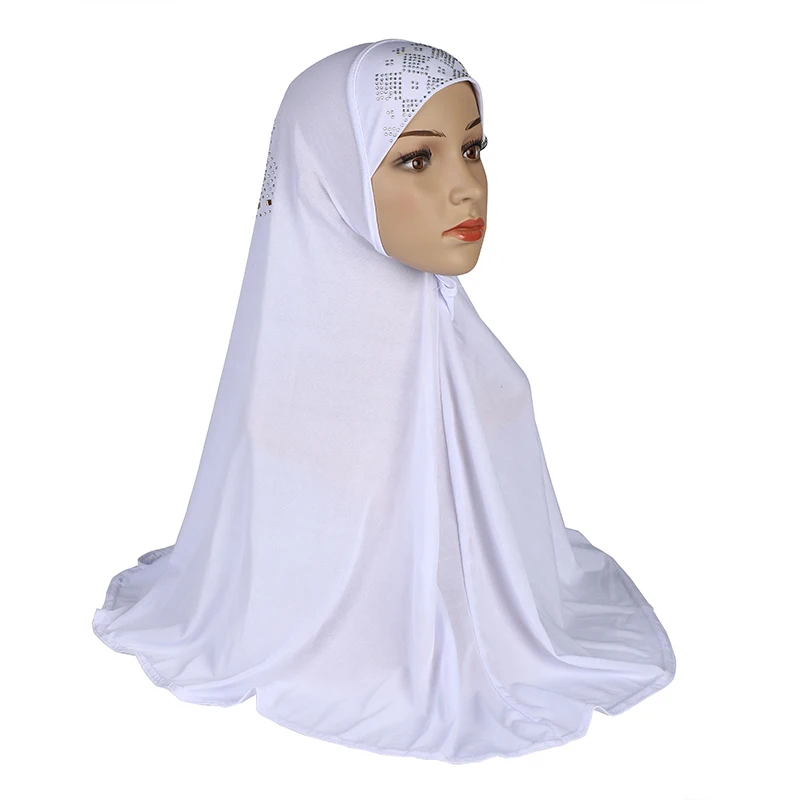 Цельный головной убор Amira Hijab Стразы мусульманский женский готовый к ношению