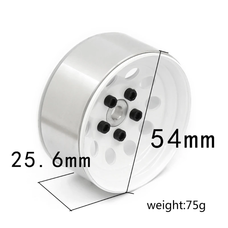 

Wheel Rim for trx-4 Metal Beadlock 1.9'' Wheel Rims Counterweight Wheel Hub Durable Upgraded 1/10 RC Crawler Car Parts H055