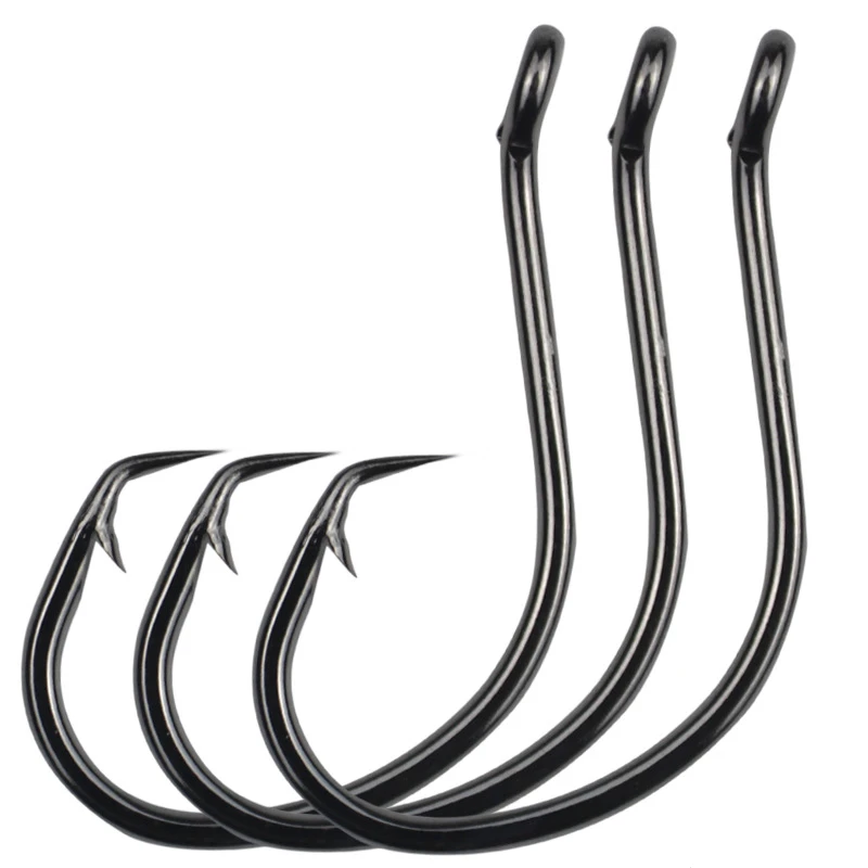 500pcs Fishhooks Tilted Head Hole Barbed Circle Iron Plate Hook Lure Catfish Black Fish Hook Sea Fishing Goods Accessories Pesca