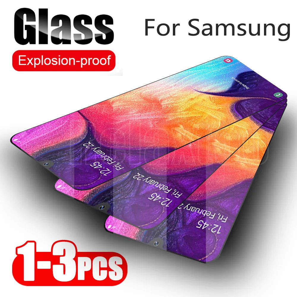Закаленное стекло для Samsung A50 A 50 защитная пленка экрана A40 A70 A70s a 40 70 S 9H HD 3