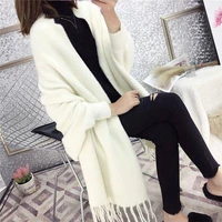 imitation mink velvet good quality does not lint autumn winter new cardigan sweater shawl coat korean temperament fashion cape
