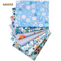 printed twill cotton fabricidyllic blue floral series meter cloth for diy sewing quilting baby childs bedclothes material
