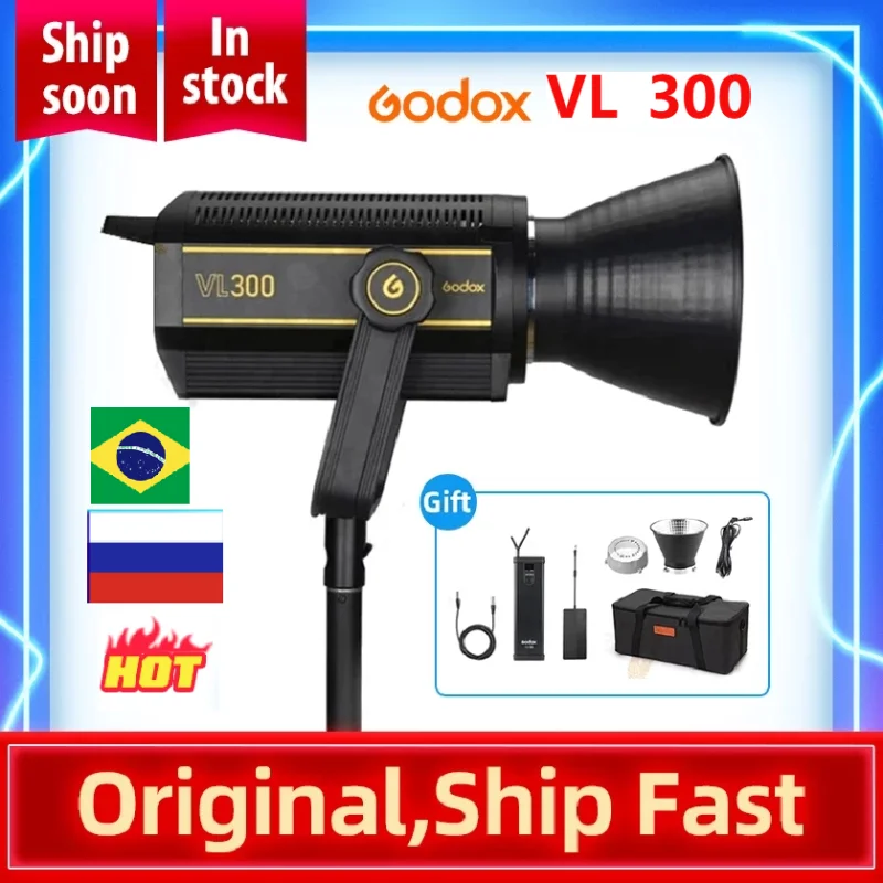 Godox VL300 LED Bowens отражатель крепление видео свет для фотостудии Аксессуары прямой