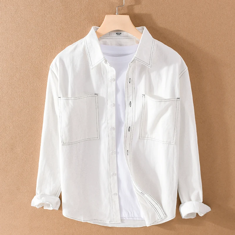 

Новая брендовая мужская хлопковая рубашка в итальянском стиле suehaiwe, Повседневная модная удобная Однотонная рубашка для мужчин, мужская рубашка