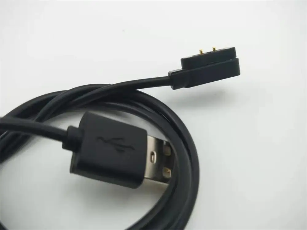 2pin Напульсники линия зарядки Смарт-часы магнитное устройство для зарядки кабель 2-контактный 4 мм USB Мощность Зарядное устройство кабели аварийная защита