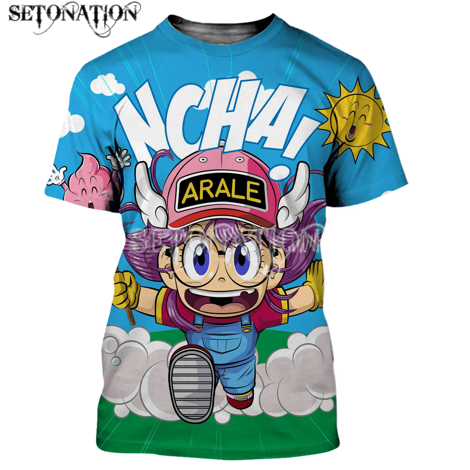 Arale мужские/женские новые модные крутые футболки с 3D принтом Повседневная