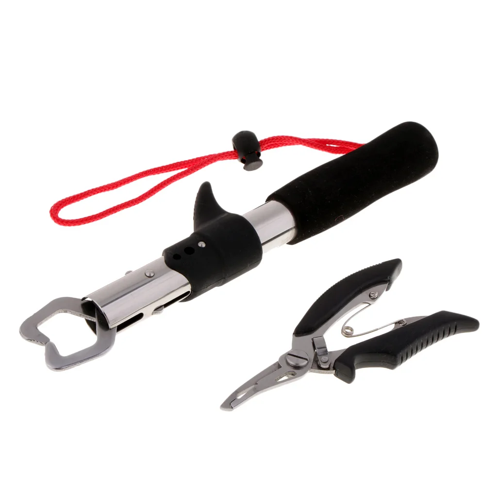 

Practical Fish Lip Grabber Fish Holder Lip Gripper and Hook Remover Plier Fishing Accessories