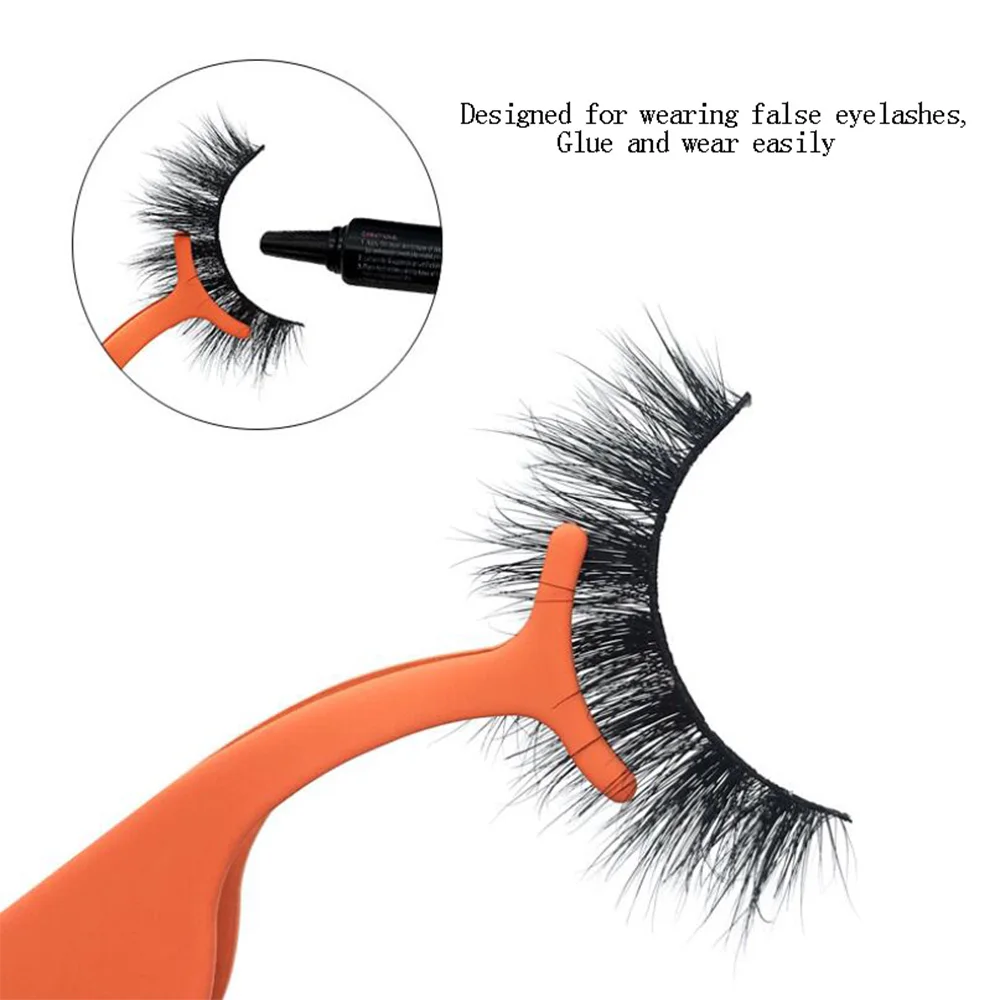 MJS 1 шт. разноцветные накладные ресницы износ магнит Пинцет диагональный зажим