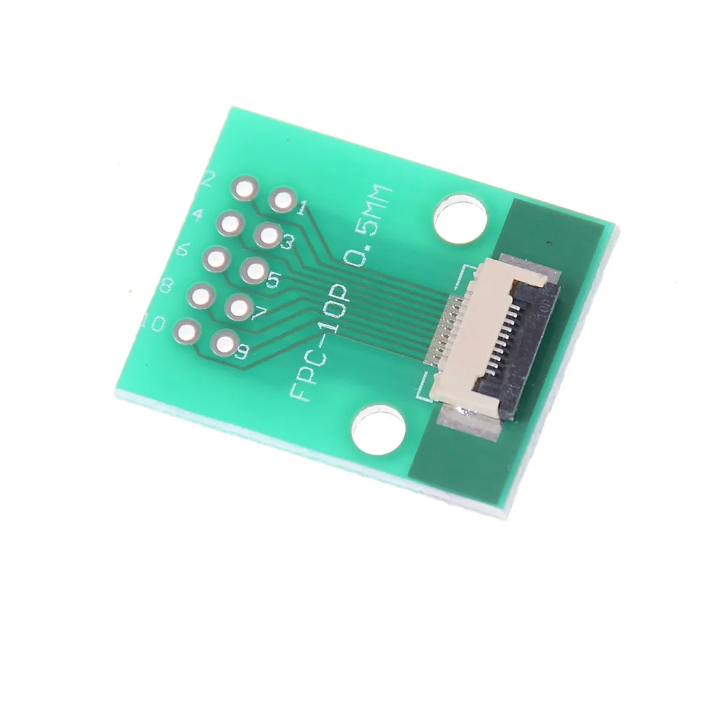 DIP печатная плата FPC FFC кабель 10pin 0 5 мм шаг разъем Новый SMT адаптер до 2 54 1 00 дюйма