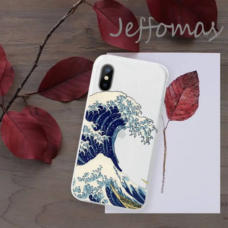 

The Big Wave of kanagawa Phone Case Transparent for iPhone 11 12 mini pro XS MAX 8 7 6 6S Plus X 5S SE 2020 XR