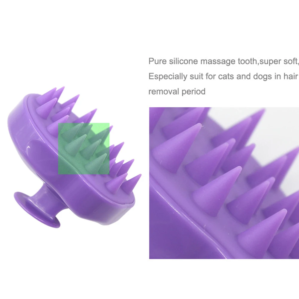 1 шт. удобный шампунь с силиконом щетка для массажа головы расческа мытья волос