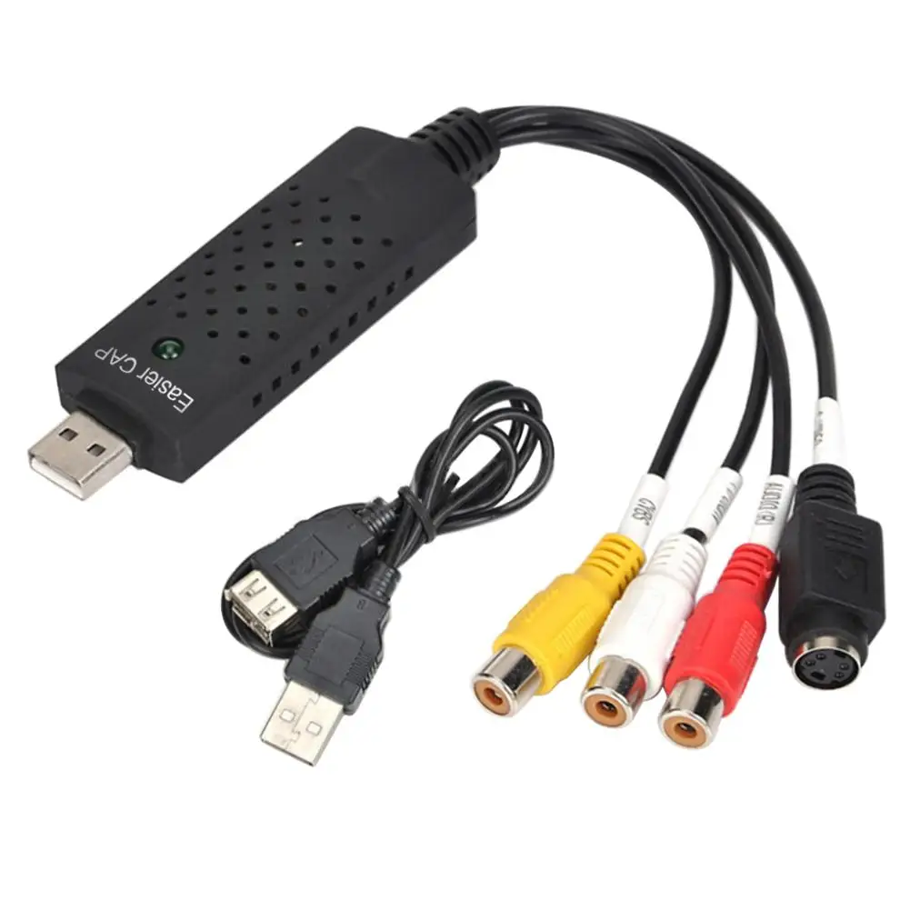 Pro USB 2 0 Видео Easycap ТВ DVD VHS записывающая карта Аудио AV адаптер для компьютера |