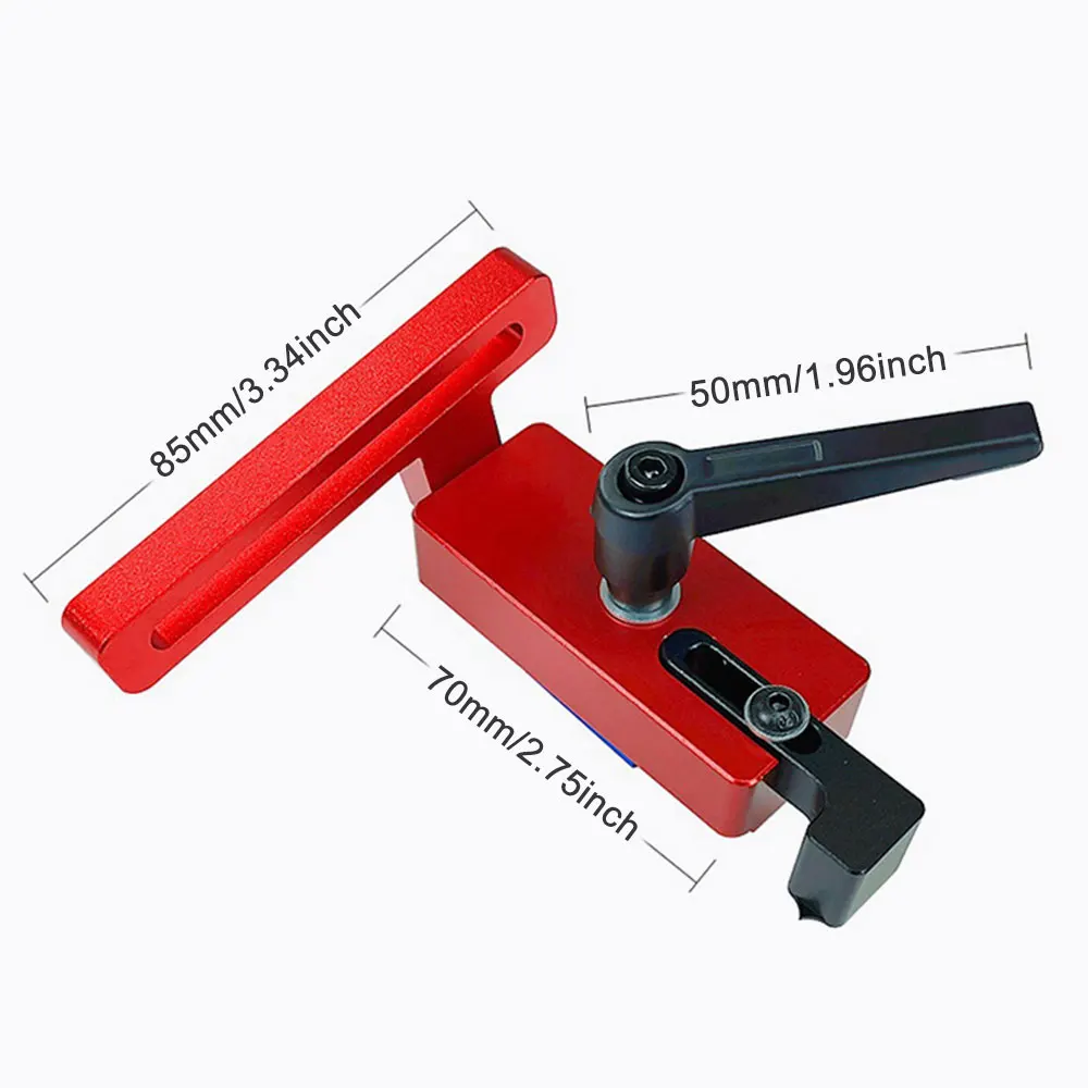 

45 Type Chute Locator Aluminium Alloy Backing Connector Miter Track Stop Woodworking Guide Rail Tool Linear Rails